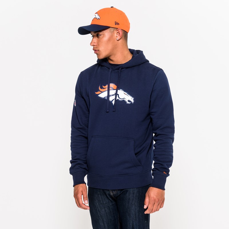 Blue New Era Denver Broncos Team Logo Hoodie | VGWN17524