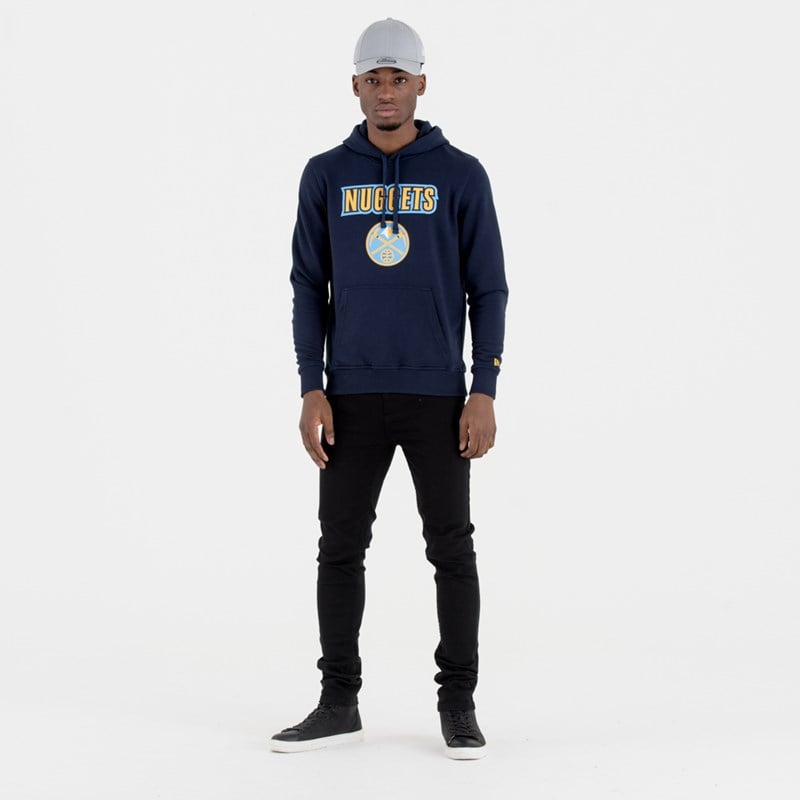 Blue New Era Denver Nuggets Team Logo Hoodie | FROB76835