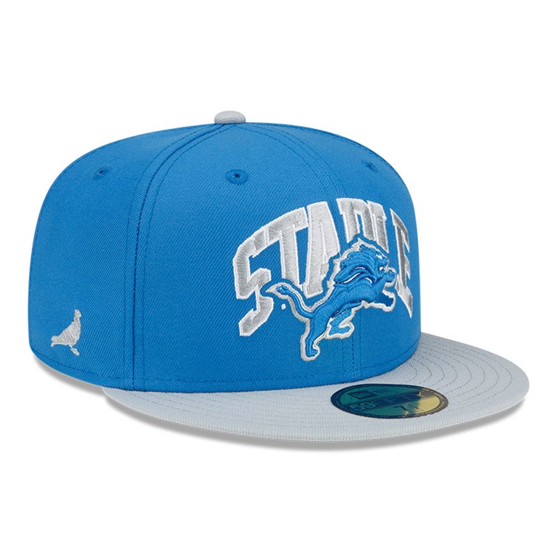 Blue New Era Detroit Lions X Staple Fitted Cap 59fifty | LDIZ42097