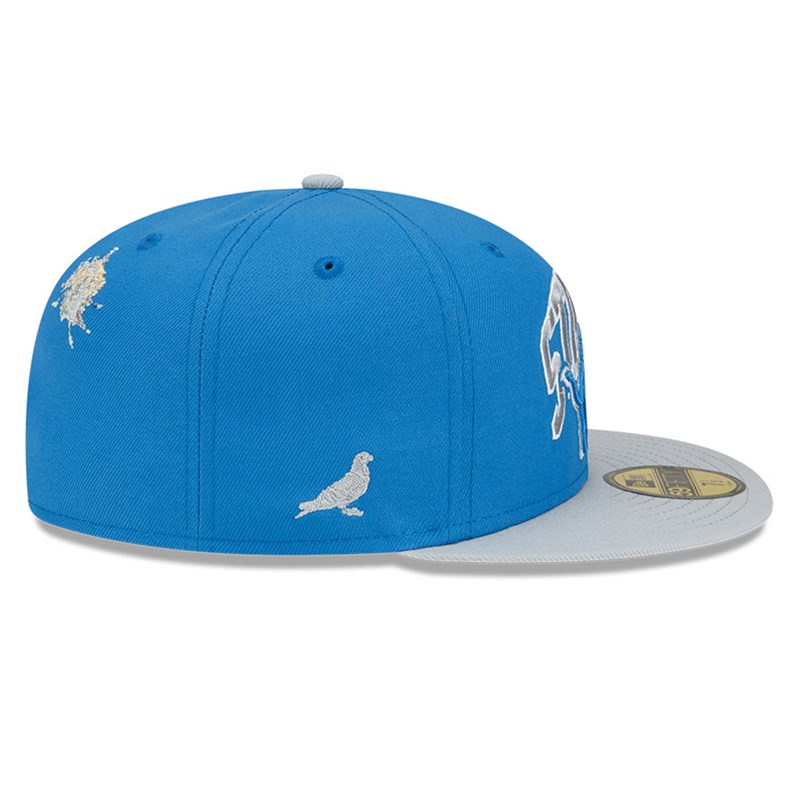 Blue New Era Detroit Lions X Staple Fitted Cap 59fifty | LDIZ42097