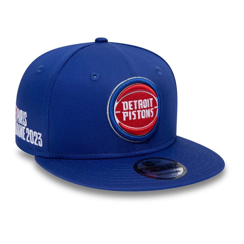 Blue New Era Detroit Pistons NBA Paris Games Cap 9fifty | LBNC50372