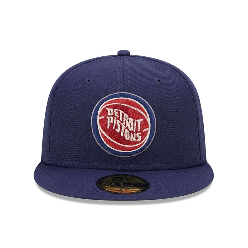 Blue New Era Detroit Pistons Twilight Fantasy Fitted Cap 59fifty | EZGW80762