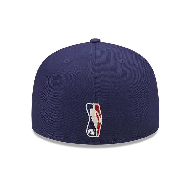 Blue New Era Detroit Pistons Twilight Fantasy Fitted Cap 59fifty | EZGW80762