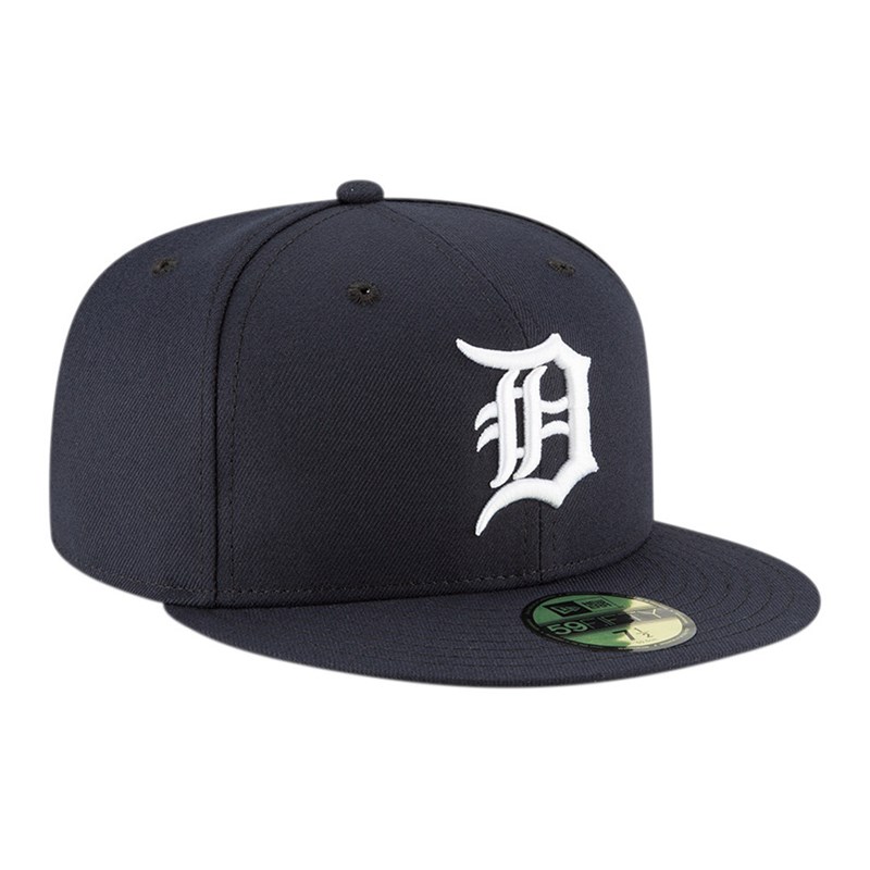 Blue New Era Detroit Tigers Authentic On Field Home Cap 59fifty | YWNT60345