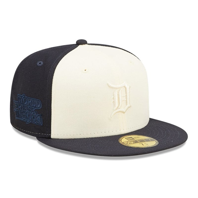 Blue New Era Detroit Tigers MLB 2-tone Fitted Cap 59fifty | CBTV04689