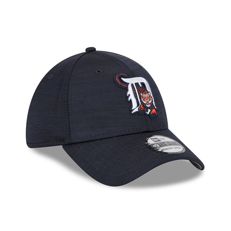 Blue New Era Detroit Tigers MLB Clubhouse Stretch Fit Cap 39thirty | USOC82319