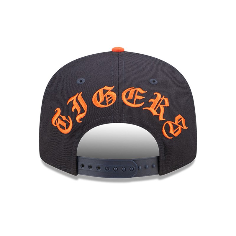 Blue New Era Detroit Tigers MLB Letter Arch Cap 9fifty | ZSXL21946