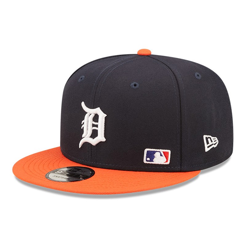 Blue New Era Detroit Tigers MLB Letter Arch Cap 9fifty | ZSXL21946