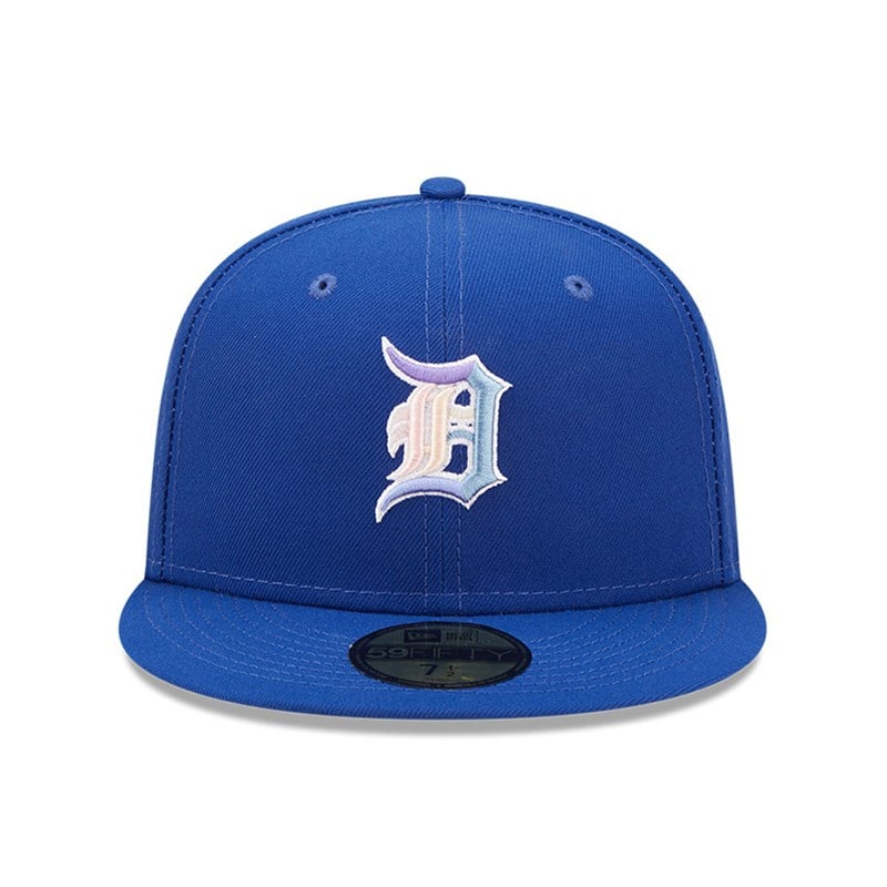 Blue New Era Detroit Tigers MLB Nightbreak Team Fitted Cap 59fifty | FJGU10837