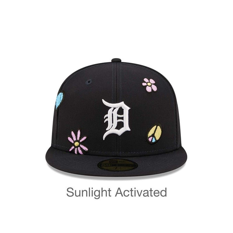 Blue New Era Detroit Tigers MLB Sunlight Pop Cap 59fifty | JCSA24890