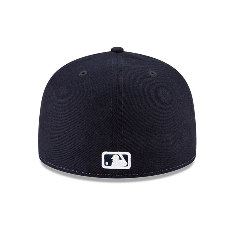 Blue New Era Detroit Tigers MLB Wave Fitted Cap 59fifty | RUHX94238