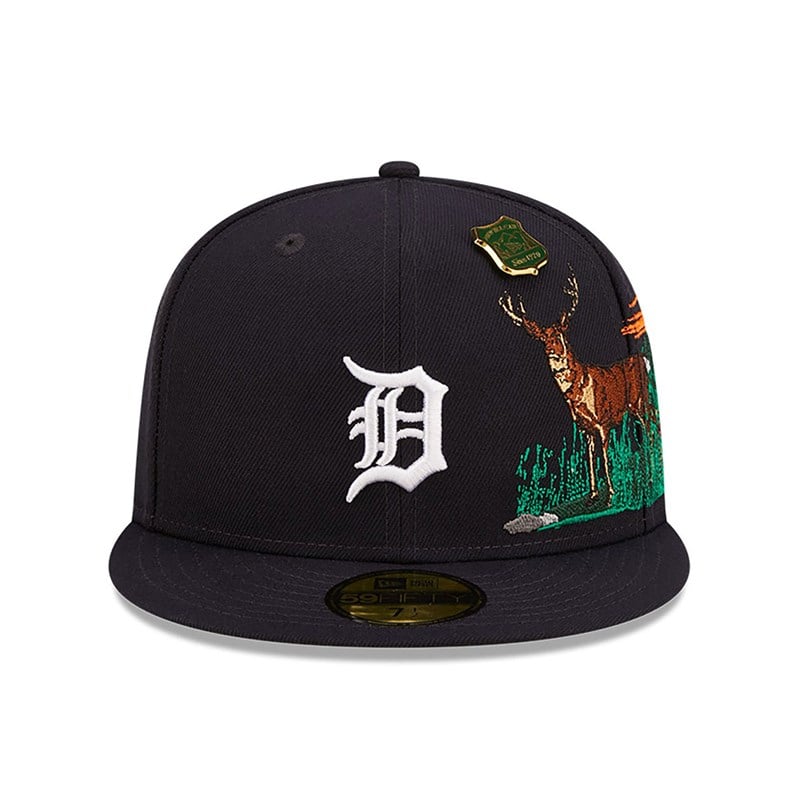 Blue New Era Detroit Tigers State Park Fitted Cap 59fifty | IOFD94520