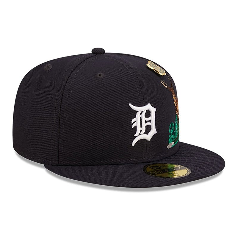 Blue New Era Detroit Tigers State Park Fitted Cap 59fifty | IOFD94520