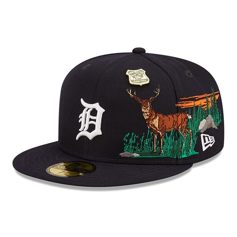 Blue New Era Detroit Tigers State Park Fitted Cap 59fifty | IOFD94520