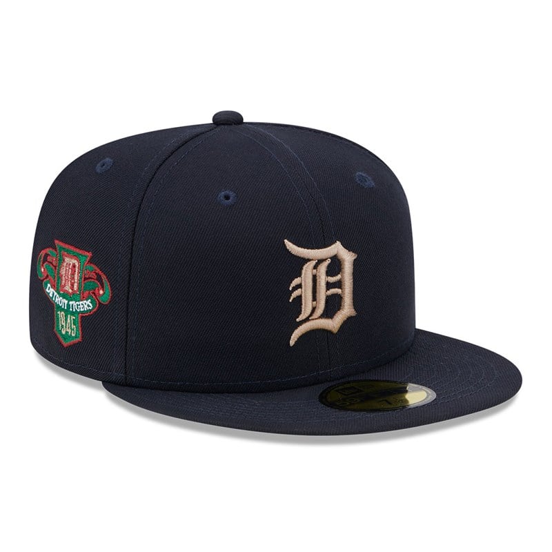 Blue New Era Detroit Tigers State Tartan Fitted Cap 59fifty | MFNY51924