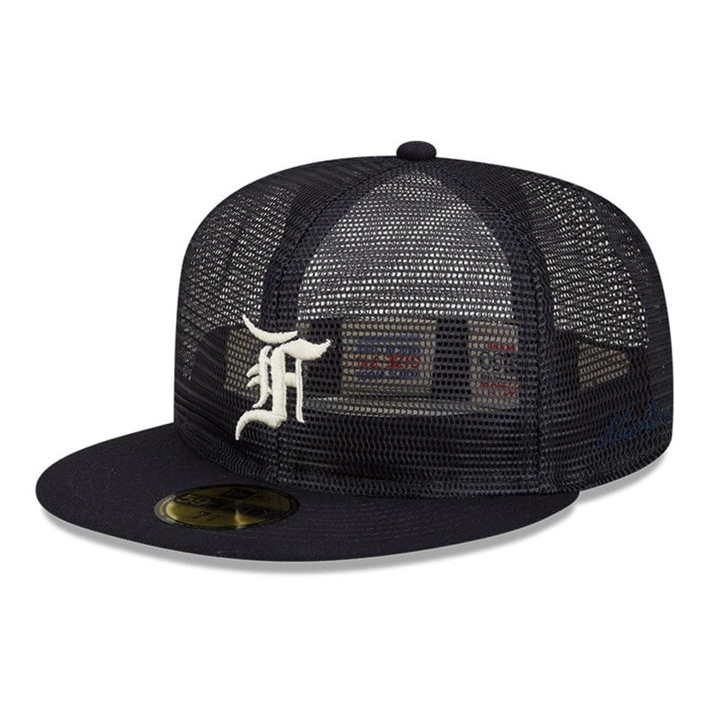 Blue New Era Fear Of God Essentials X Detroit Tigers Cap 59fifty | FZRL68730