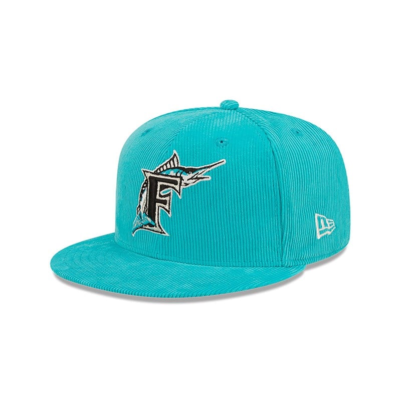 Blue New Era Florida Marlins Cooperstown Fitted Cap 59fifty | HKVJ62058