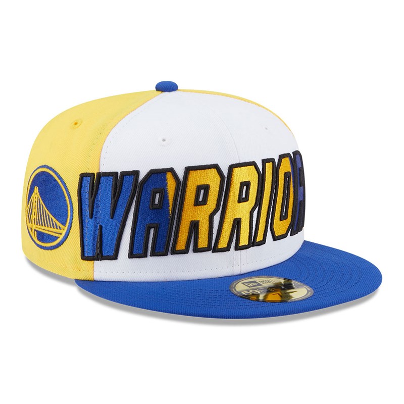 Blue New Era Golden State Warriors NBA Back Half Fitted Cap 59fifty | FWYD07358