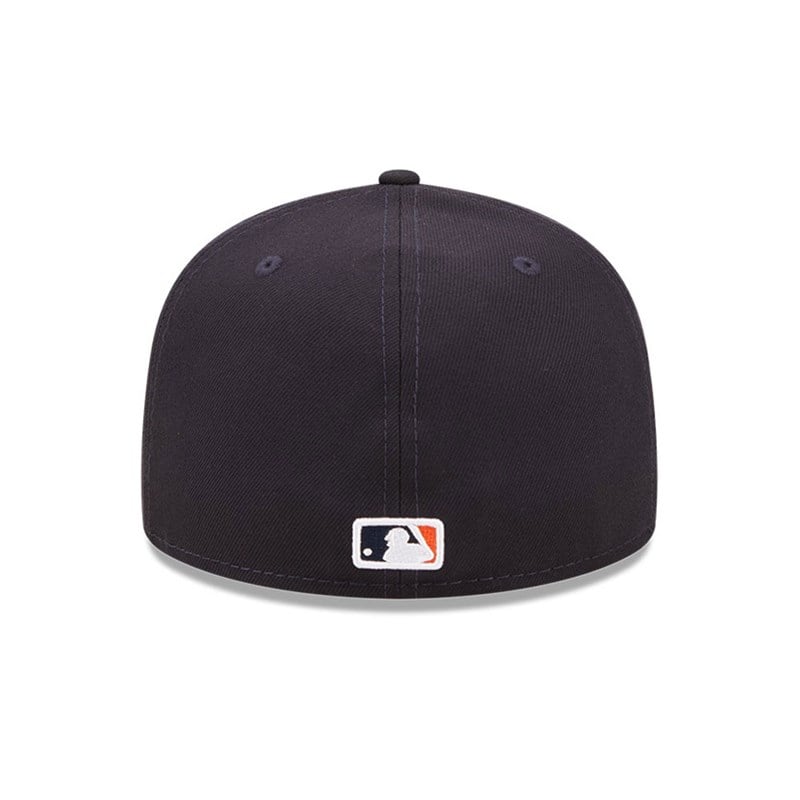 Blue New Era Houston Astros Comic Cloud Fitted Cap 59fifty | TFEN19603