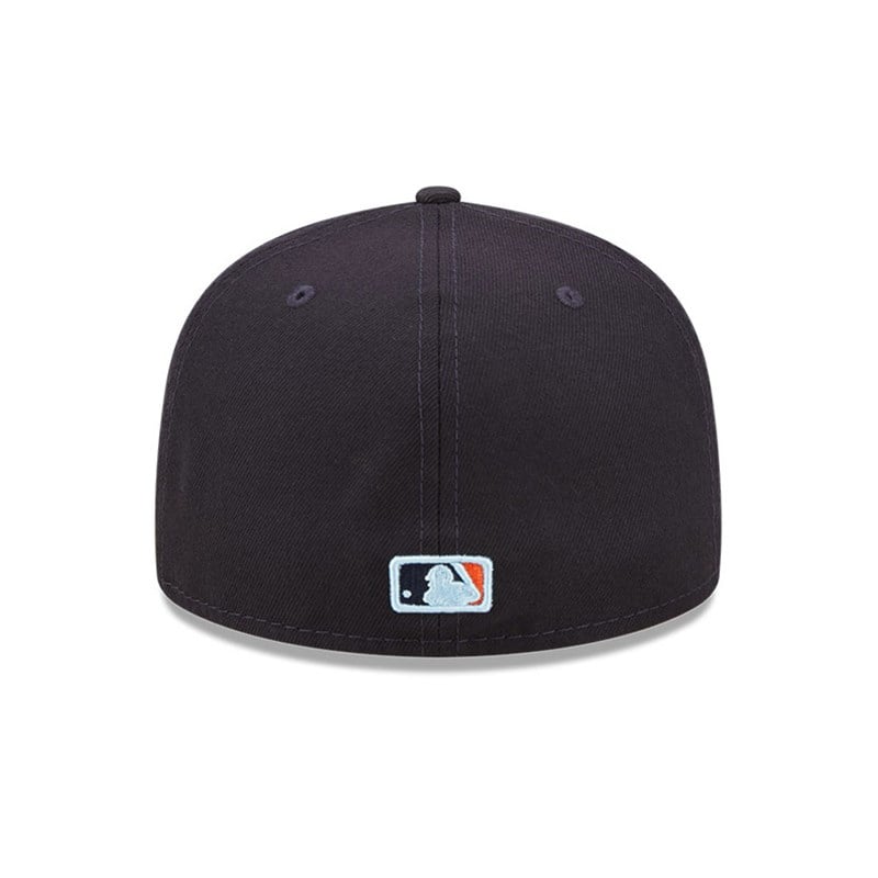 Blue New Era Houston Astros MLB Cloud Fitted Cap 59fifty | VUDJ80154