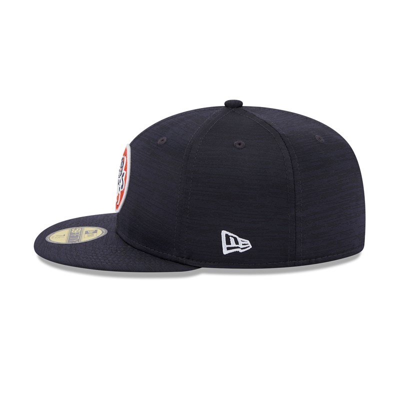 Blue New Era Houston Astros MLB Clubhouse Fitted Cap 59fifty | ULWD58230