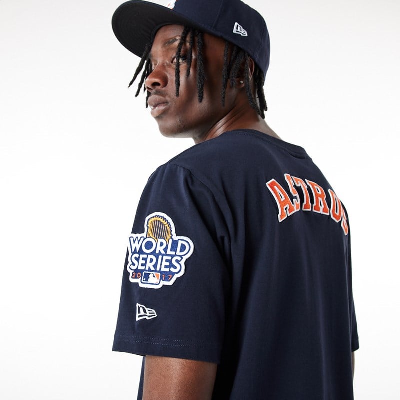 Blue New Era Houston Astros MLB Logo Select T-Shirt | OAXB32480