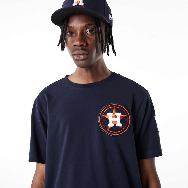 Blue New Era Houston Astros MLB Logo Select T-Shirt | OAXB32480