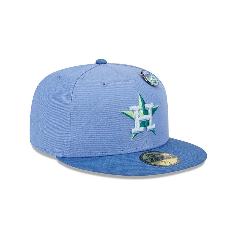 Blue New Era Houston Astros Outer Space Fitted Cap 59fifty | ABLC06124