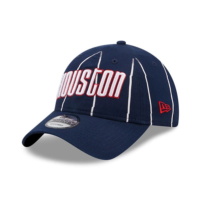 Blue New Era Houston Rockets Authentics City Edition Adjustable Cap 9twenty | GRFJ43802