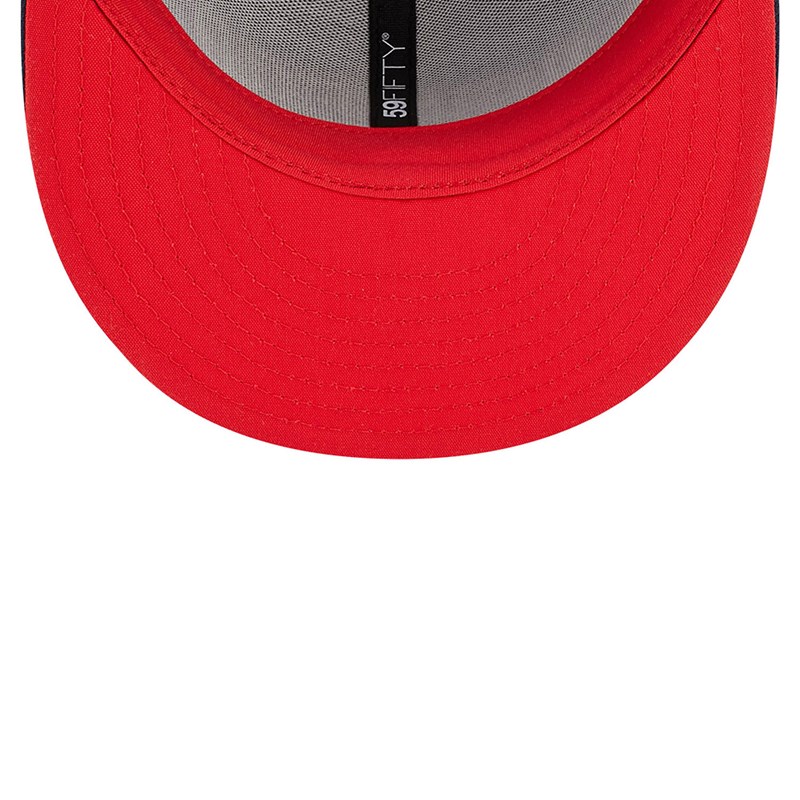 Blue New Era Houston Rockets Authentics City Edition Fitted Cap 59fifty | PMOC09843