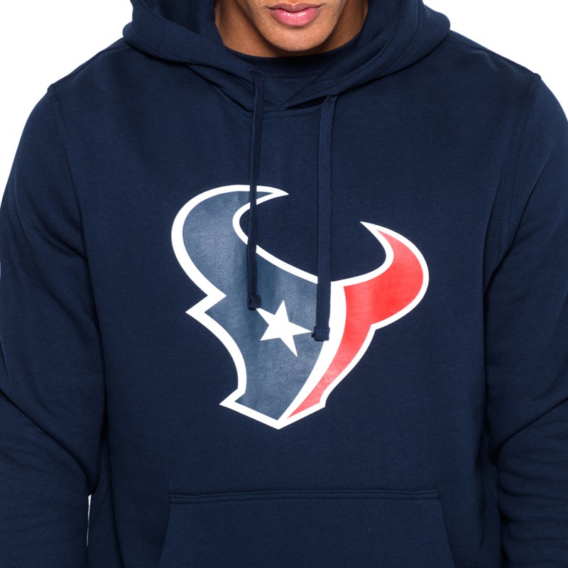 Blue New Era Houston Texans Team Logo Hoodie | MSAN95873