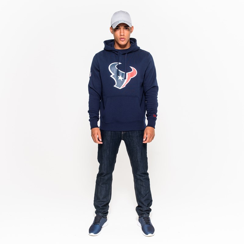 Blue New Era Houston Texans Team Logo Hoodie | MSAN95873