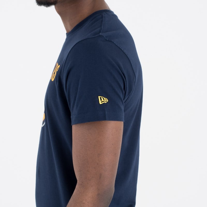 Blue New Era Indiana Pacers NBA Team Logo T-Shirt | GMXF43026