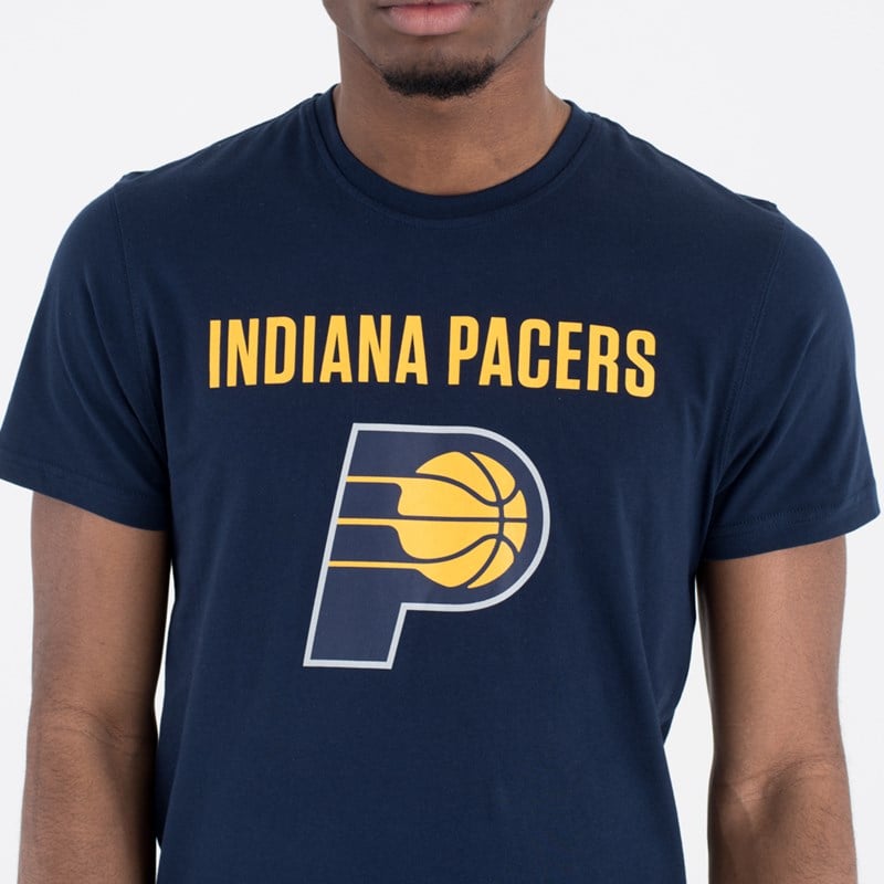 Blue New Era Indiana Pacers NBA Team Logo T-Shirt | GMXF43026