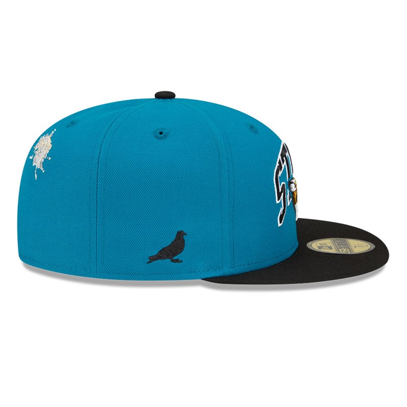 Blue New Era Jacksonville Jaguars X Staple Fitted Cap 59fifty | PZYS39412