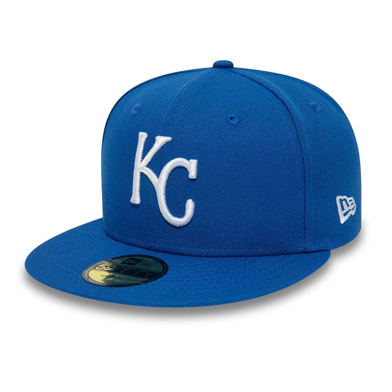 Blue New Era Kansas City 25th Anniversary Royals Fitted Cap 59fifty | EOPI21476