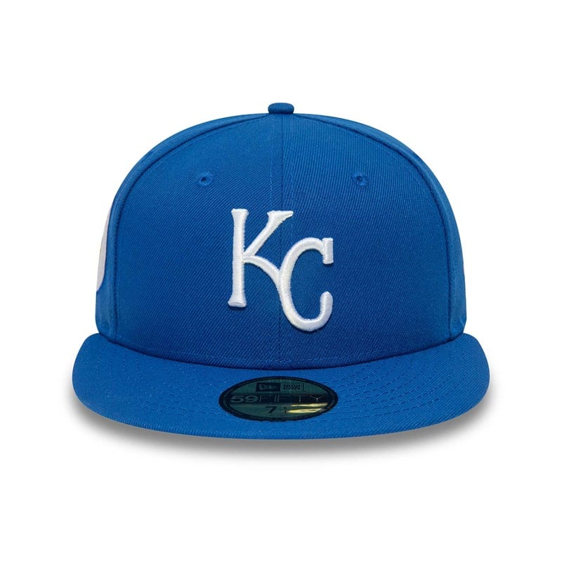 Blue New Era Kansas City 25th Anniversary Royals Fitted Cap 59fifty | EOPI21476