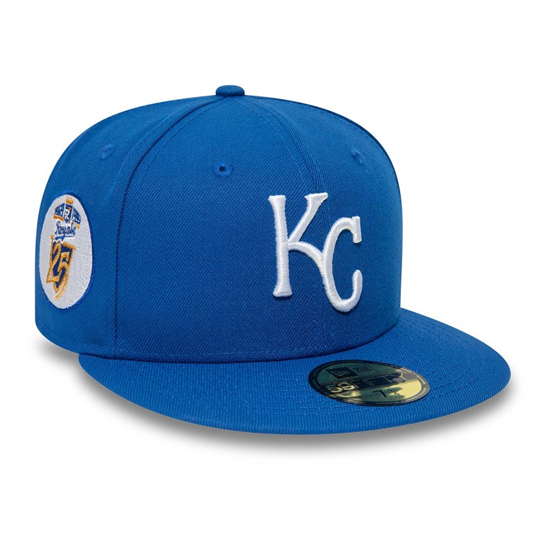 Blue New Era Kansas City 25th Anniversary Royals Fitted Cap 59fifty | EOPI21476