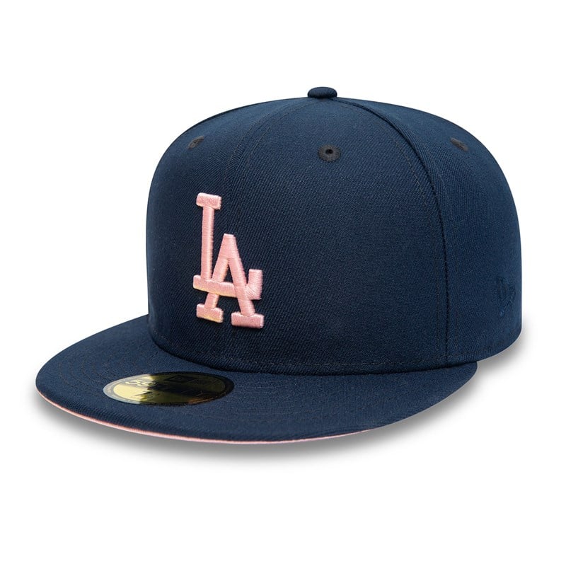 Blue New Era La Dodgers 100th Anniversary Fitted Cap 59fifty | HWTR53679