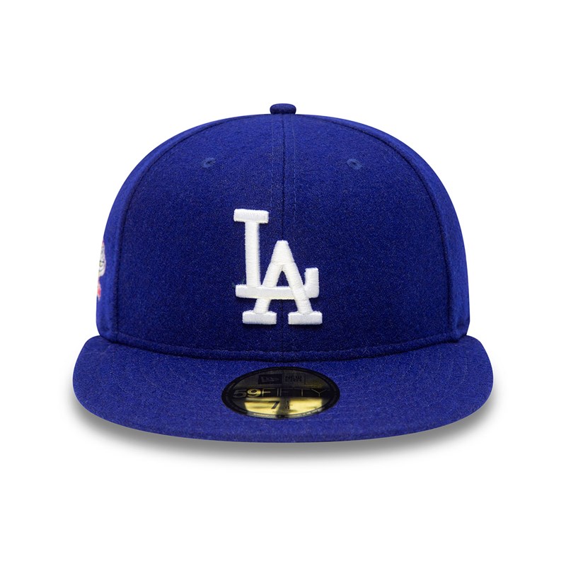 Blue New Era La Dodgers Anniversary Fitted Cap 59fifty | JETG05127