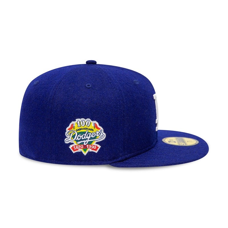 Blue New Era La Dodgers Anniversary Fitted Cap 59fifty | JETG05127