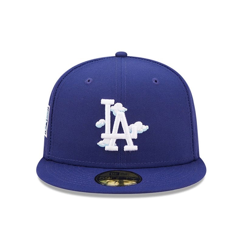 Blue New Era La Dodgers Comic Cloud Fitted Cap 59fifty | YPNH12907