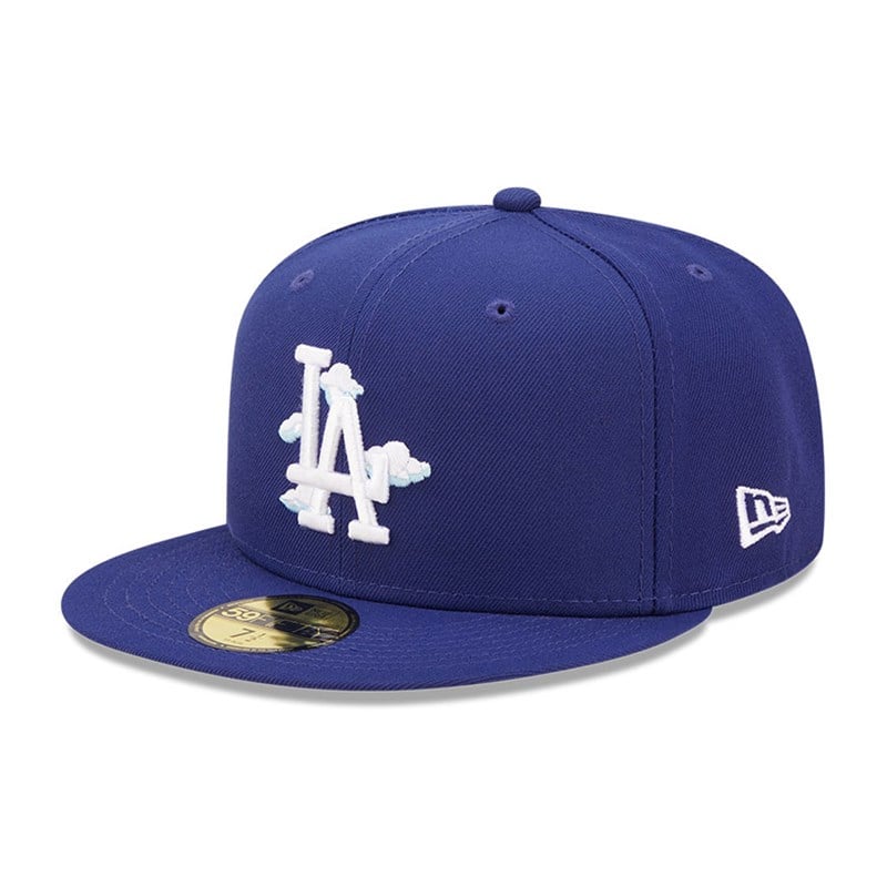 Blue New Era La Dodgers Comic Cloud Fitted Cap 59fifty | YPNH12907