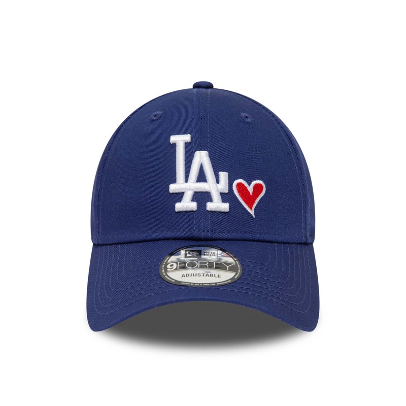 Blue New Era La Dodgers Heart Pack Adjustable Cap 9forty | QFYI54619