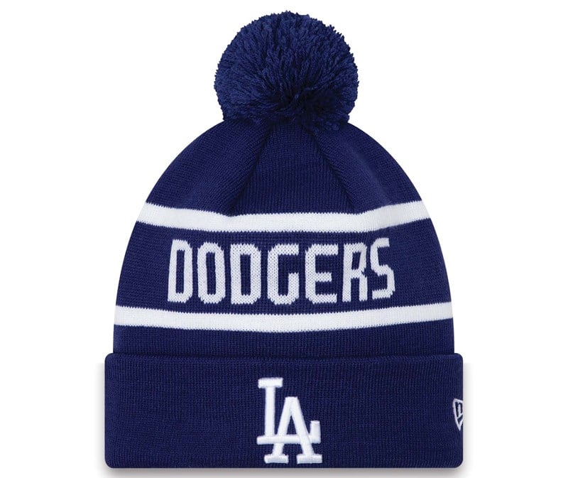 Blue New Era La Dodgers Jake Cuff Beanie Hat Knit | YVJZ90235