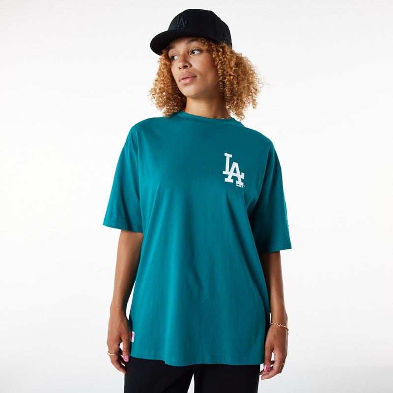 Blue New Era La Dodgers League Essential Oversized T-Shirt | DKLH28347