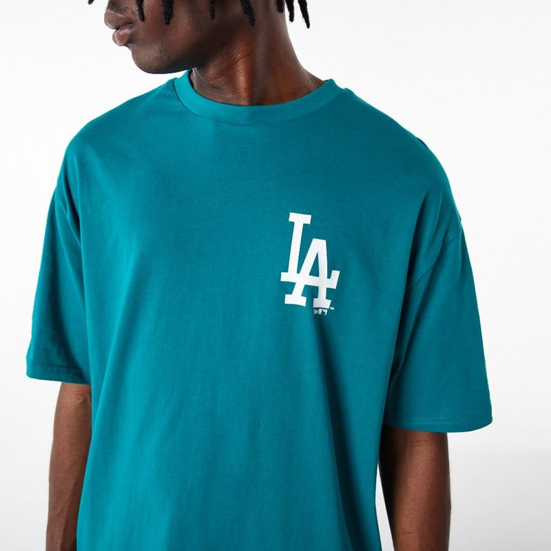 Blue New Era La Dodgers League Essential Oversized T-Shirt | DKLH28347