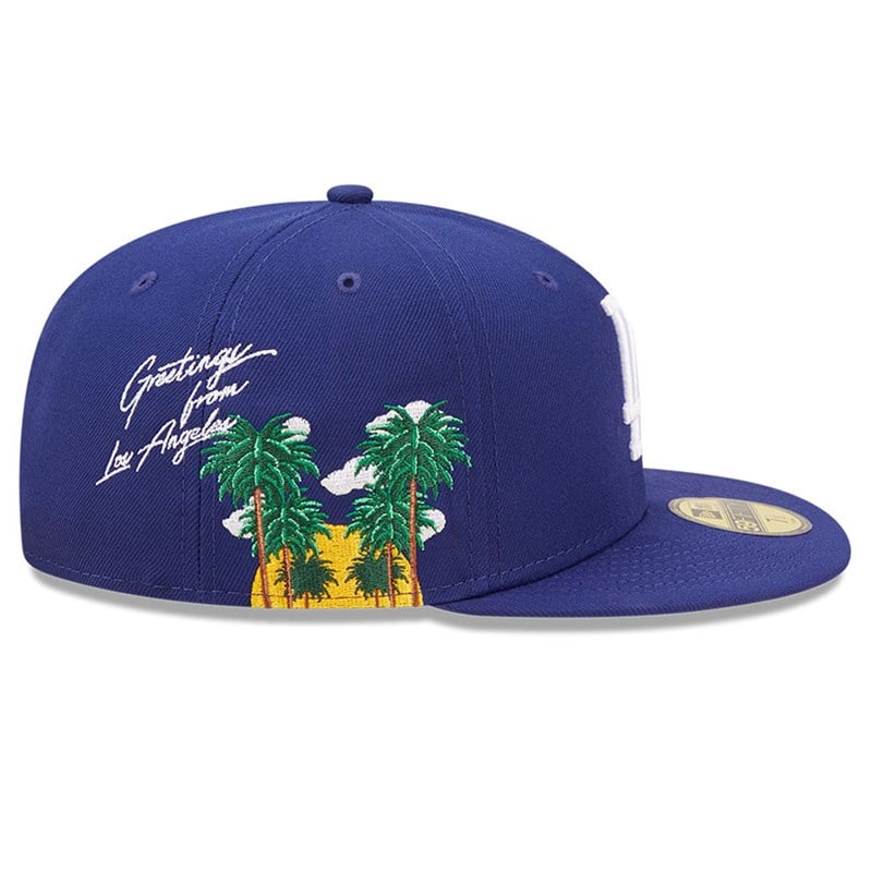 Blue New Era La Dodgers MLB Cloud Fitted Cap 59fifty | PVIW07259