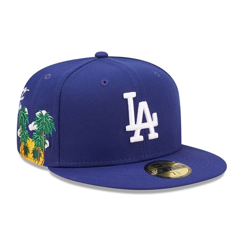 Blue New Era La Dodgers MLB Cloud Fitted Cap 59fifty | PVIW07259