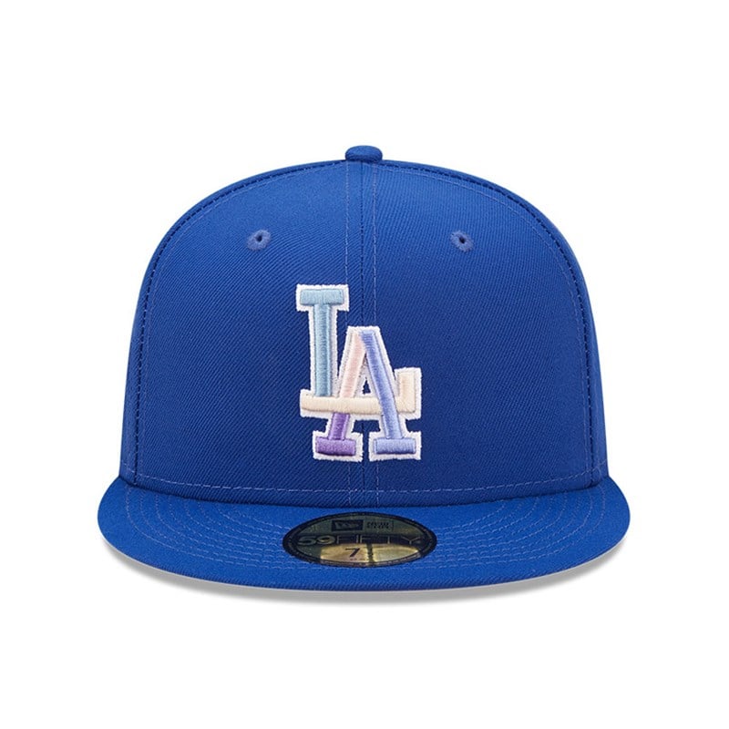 Blue New Era La Dodgers MLB Nightbreak Team Fitted Cap 59fifty | UXFZ68947